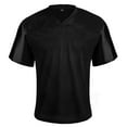 thumbnail image 2 of Toptie Mens Football Jersey Shirt, Adult Mesh Soccer Jerseys Breathable, Game Day Team Shirt-Black-3XL, 2 of 8
