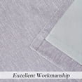 thumbnail image 6 of Lavender Solid Full Blackout Curtain Heavy Linen Texture Window Treatment for Bedroom Energy Efficient Drapes 8 Grommets Top for Living Room with Liner, Purple, 50" x 95", 2 Panels, 6 of 9