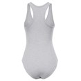 thumbnail image 4 of FashionMille Women's Regular FIt Basic Solid Sleeveless V Neck Bodysuit Top, 4 of 5