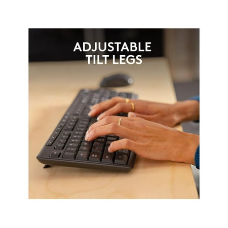 Logitech - MK370 Combo for Business Full-Size Wireless Keyboard and Mouse Bundle with Secure Logi Bolt USB Connection - Graphite