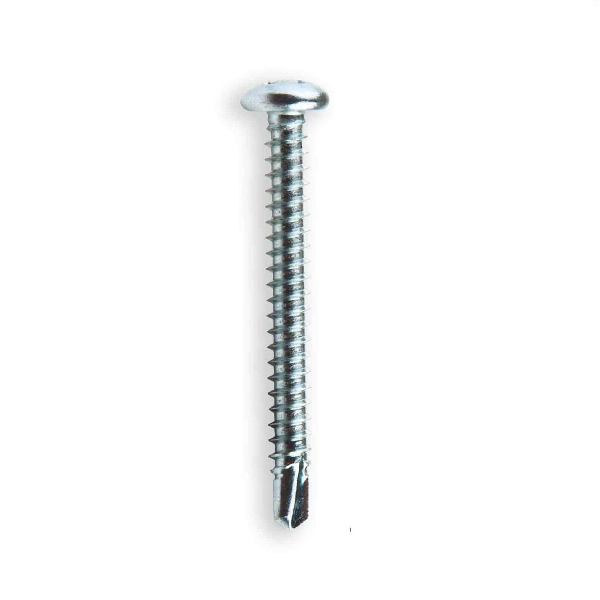 (5 pack) Hillman Self Drilling Screws #8 x 1-1/2", Steel, Zinc, Interior, Phillips, Silver, 6 pack