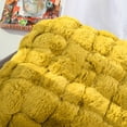 thumbnail image 7 of Home Soft Things Fox Faux Fur Pouf Stool Ottoman - Lemon Curry - 17x17x17", 7 of 7