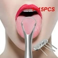 thumbnail image 2 of 1~15PCS /set Tongue Scraper Cleaner Stainless Steel Tong Reduce Bad Breath Ongue Scraper Deep Clean Maintain Oral Clean Hygiene, 2 of 5