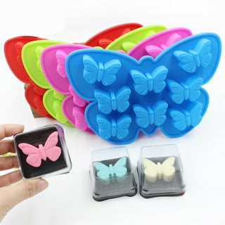 Tadonyny Mini Butterfly Silicone Molds for Chocolate Gummy Candy, Butterfly  Mint Molds Ice Cube Molds with Scraper (butterfly)