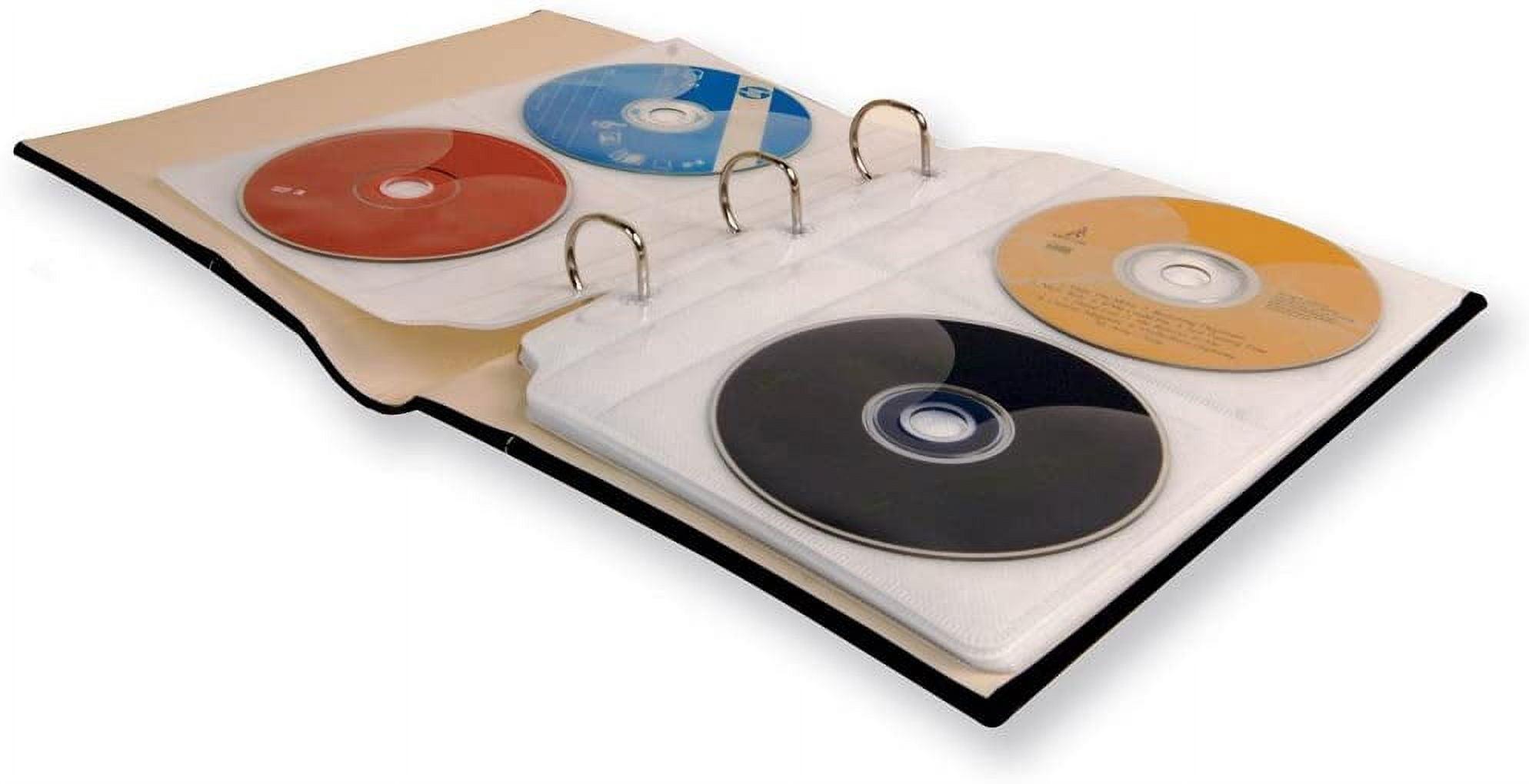 Bellagio-Italia Small Leather CD/DVD Storage Binder, 576-Disc