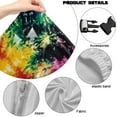 thumbnail image 6 of Xoenoiee Colorful Tie Dye Print Gaming Chair Cover, Stretchable Office Computer Chair Cover Ergonomic Cat Proof Protector with Armrests, Comfy Executive Rolling Chairs for Home Office, 6 of 7