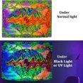thumbnail image 2 of Tapiz Fluorescente Mystic Eye Wall Alfombra para El Sala Estar 100x75cm, 2 of 9