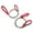 Red, variant on 2Pcs Steel Wire Rope Handsaw Efficient Cutting For Various Materials Lightweight Easy Use Construction Tool