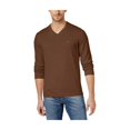 thumbnail image 1 of Tommy Hilfiger suéter con cuello en V para hombre, marrón, mediano, 1 of 1