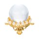 thumbnail image 3 of Soporte de Pantalla Unique Bargains Cristal Bola 1.8 Pulgada Dorado, 3 of 5