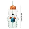 thumbnail image 3 of 2025 New Bear Straw Cup – Cute Bear Glass Mug with Straw, Perfect Gift for Holiday Season Coffee & Hot Chocolate, 3 of 8