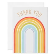 American Greetings Thank You Stationery with Envelopes, Rainbow (20-Count)