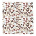thumbnail image 2 of Ambesonne Paisley Shower Curtain, Rose Buds Print Bohemian, 69"Wx75"L, Pale Turquoise, 2 of 4