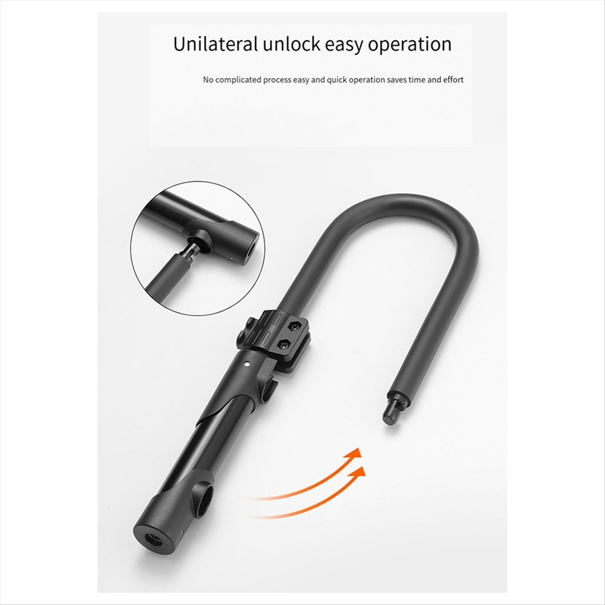 Simple Portable Bicycle U-Shaped Lock Anti-Theft Lock Anti-Hydraulic Shear Mountain Bike Riding Equipment