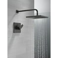 thumbnail image 4 of Delta Faucet Modern Raincan Square Single-Function Shower Valve Trim Kit Black, Shower Faucet Set, Rainfall Shower Head Black, Delta Shower Trim Kit, Matte Black T14268-BL-PP (Valve Not Included), 4 of 5