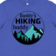 thumbnail image 4 of Inktastic Daddy's Hiking Buddy with Mountains and Trees Youth T-Shirt, 4 of 5