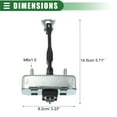 thumbnail image 4 of Conjunto de correa de verificación de puerta Unique Bargains, tope de correa de verificación, soporte limitador para Toyota Sienna No.68620AE011, 4 of 7