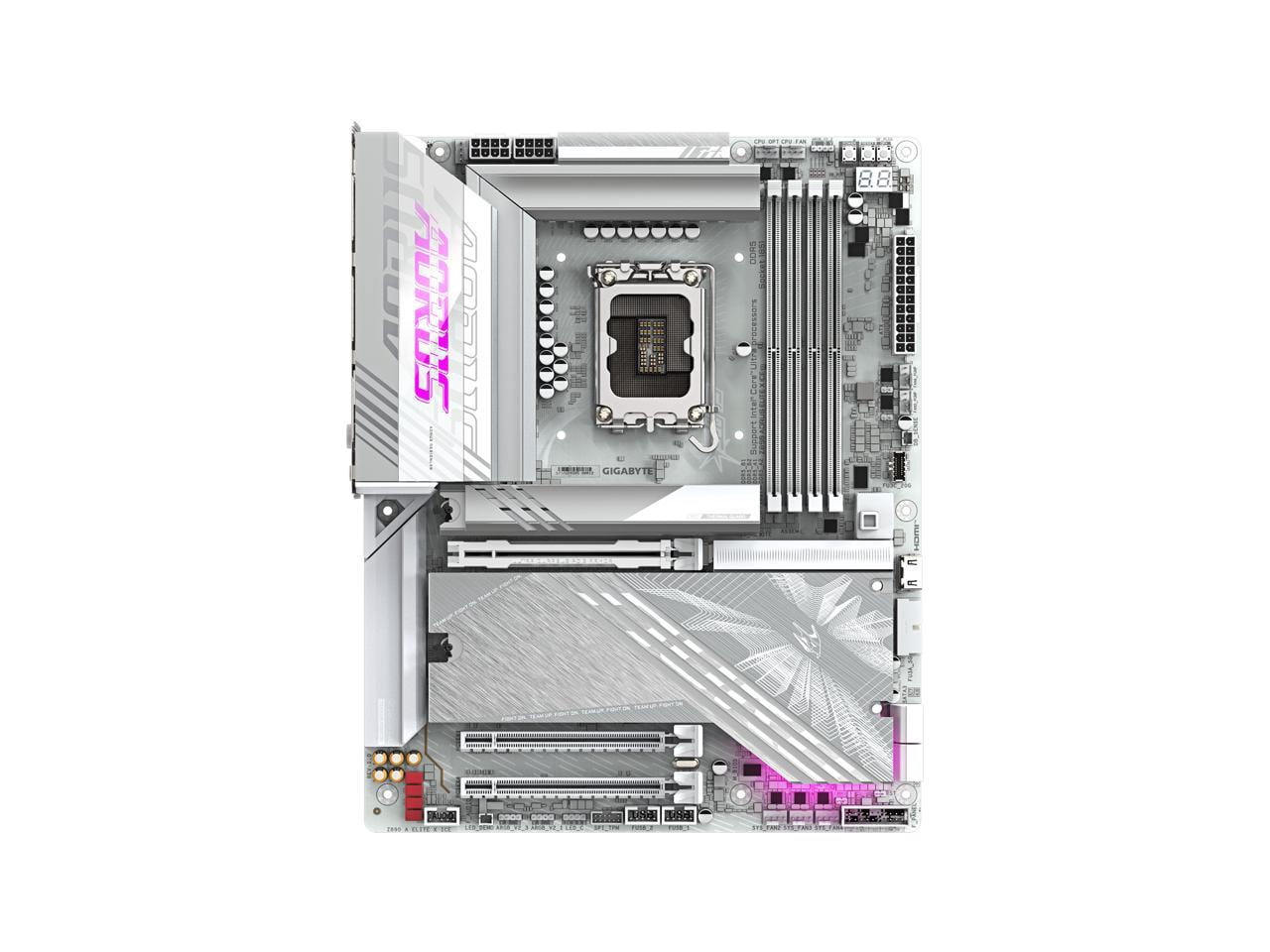 Aorus Ultra Durable Z890 A ELITE X ICE Gaming Desktop Motherboard - Intel Z890 Chipset - Socket LGA-1851 - ATX (z890aoruselitexice)