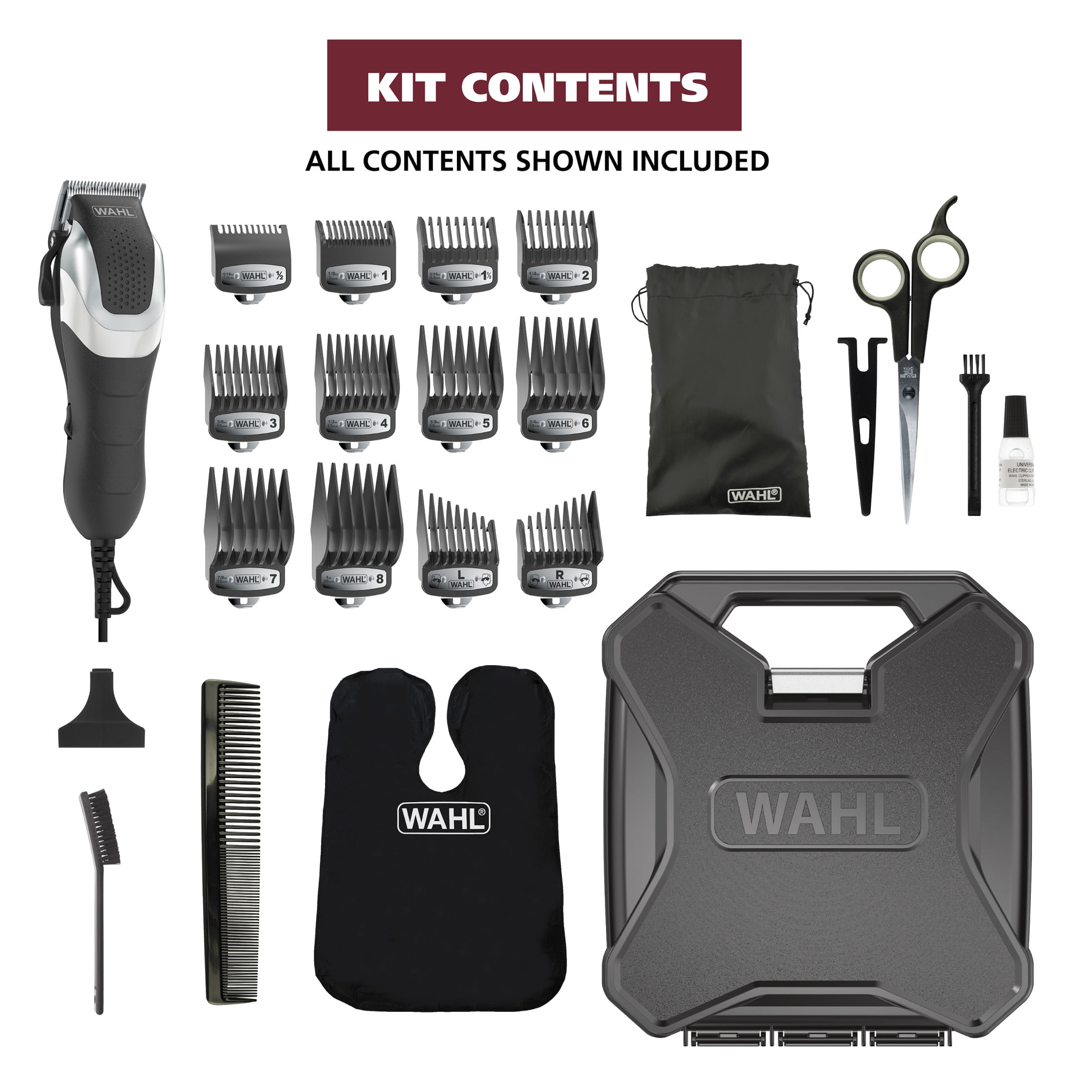 Wahl Pro Series Elite Haircutting Hair Clipper Kit for Men, Woman and Children 79775