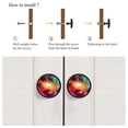 thumbnail image 4 of 4 Pcs Space Galaxy Nebula Knobs for Kitchen Cabinet Cupboard Dresser Bookcase Drawer Pulls Handles Round Home Decor, 4 of 5