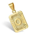 thumbnail image 1 of Initial 26 Letters Pendant Gold Stainless Steel Cuban Curb Chain Jewelry, 1 of 5