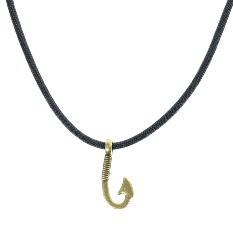 West Coast Paracord Nautical Charms - Anchor and Fish Hook Pendant for  Beading and Jewelry Making - Available in Silver, Gold, or Bronze Finish 