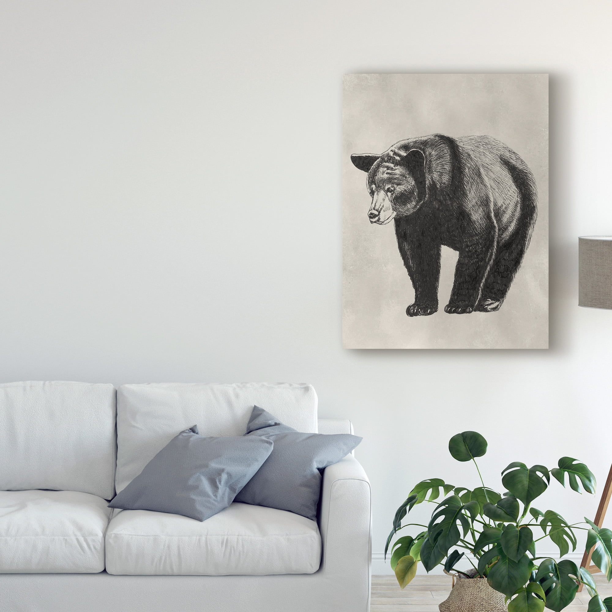 Trademark Fine Art 'Pen And Ink Bear II' Canvas Art by Naomi McCavitt
