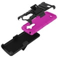 thumbnail image 5 of LG G6 Case, Mignova Rugged Plastic Heavy Duty Armor Holster Defender Full Body Protective Hybrid Case Cover with Kickstand and Belt Swivel Clip for LG G6 2017 Release (Pink), 5 of 5