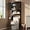 Espresso, variant on YANG2 Over The Toilet Storage Cabinet with Adjustable Shelf and Double Doors, Bathroom Space Saver Organizer Above Toilet with Open Shelf, Taller Wooden Free Standing Toilet Rack -Espresso