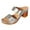 Silver, variant on IUJSOY Womens Sandals Peep Toe Slides Chunky Heeled Mules Comfortable Slip on Shoes Casual Pumps