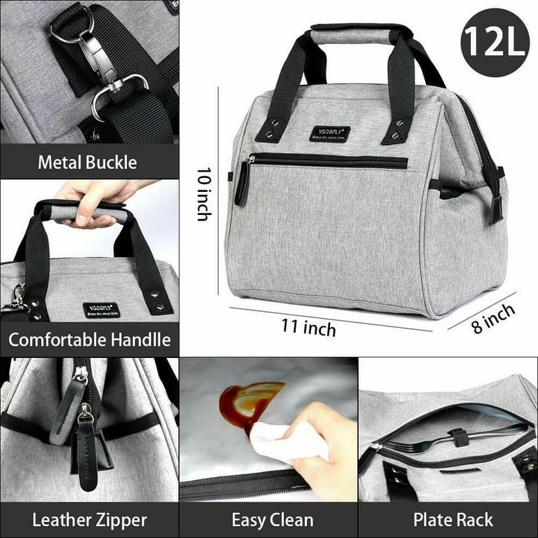 Insulated Lunch Bag For Women/men - Reusable Lunch Box For Office Work  School Picnic Beach - Leakproof Cooler Tote Bag Freezable Lunch Bag With  Adjustable Shoulder Strap For Adult - Temu Spain