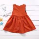 thumbnail image 2 of Vestido Para NiñOs NiñAs BebéS Sin Mangas Lindo Estampado De Zorro A-Line Vestido Con Cremallera Invisible XBTCLXEBCO Naranja;4-5 Años, 2 of 4