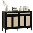 thumbnail image 1 of HOMCOM 53" Sideboard Buffet Cabinet with Storage Drawers and Doors, Black, 1 of 10