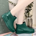 thumbnail image 6 of Xfvqtps Womens Ankle Rain Boots Waterproof PVC Boots for Rainy Garden Outdoor Slip on Round Toe Casual Wet Weather Shoes, 6 of 9
