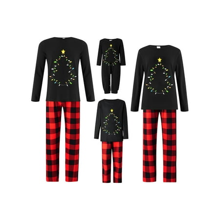 

Christmas Family Matching Pajamas Set Adult Mens Womens Kids Sleepwear Nightwear