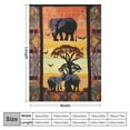 thumbnail image 4 of ARISTURING African Elephant Blanket Wild Elephants Throw Blankets Super Warm Soft Plush Lightweight Flannel Travelling Animals Blanket Gifts for Women Girls Baby Kids Boys for Couch Bedding, 4 of 6