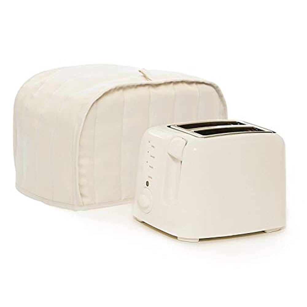 Toaster Dust Cover,Liangxiang Kitchen Toaster Cover Appliance 2 Slice 11W x 8D x 8H (Beige
