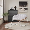 thumbnail image 5 of Versatile Rocking Chair with Rust-Proof Steel & Water-Resistant Cushion for Patio & Home, 5 of 5