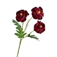 thumbnail image 2 of Artificial Ranunculus Flowers Bouquet 3 Heads – High End Faux Peony Stems for Home Decor, Wedding Centerpieces, Office and Table Arrangements, 2 of 6