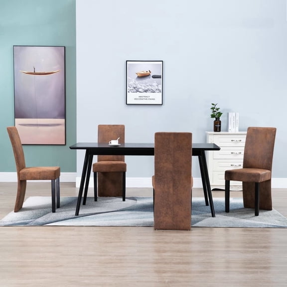 vidaXL Dining Chairs 16.1" x 20.1" x 37"  Accent Side Chair for Home Kitchen