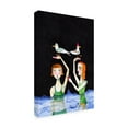 thumbnail image 4 of Trademark Fine Art Sharyn Bursic  Best Friends Swimming with birds Canvas Wall Art, 4 of 4