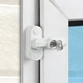 thumbnail image 3 of Window Latch Alloy Safety Buckle Lock Door Sash Jammer Security Restrictor Lock With Key Window Anti-theft Hasp Hardware, 3 of 9