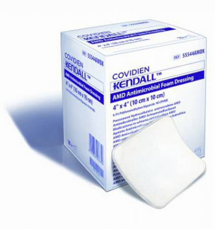 Hydrophilic Foam Dressings Covidien Kendall Plus Foam Wound Dressing - 4 X 8 Inch Hydrophilic Foam (Pack Of 10) 4x8 Inch Medical Foam Bandages