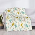 thumbnail image 3 of Honeii Chicken print throw blanket, crafted from cozy cotton flannel, offers versatile home decor as a bedding suitable for all seasons.-60"x50", 3 of 6