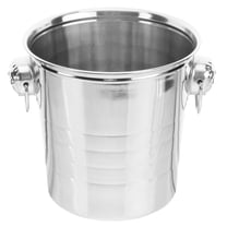 SWETRACE Stainless Steel Storage Bucket Ice Bucket Silver Color Scratch Resistant For Daily Life 3L 1Pcs