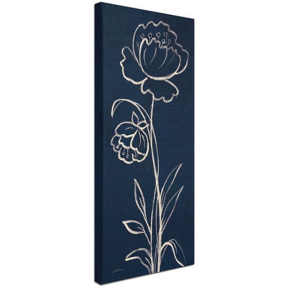 Trademark Fine Art "Indigo Floral II" Canvas Art by Silvia Vassileva