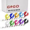 thumbnail image 1 of GOGO 50 PCS Retractable Badge Reel Name Tag Holder Reel Key Clip-Transparent Assorted-50 Pcs, 1 of 8