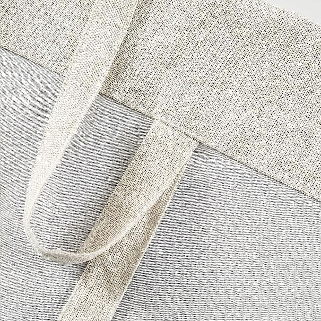 DriftAway  Blackout Linen Textured Solid Basic Room Darkening Thermal Insulated Tie Up 45"x63" - Light Linen