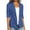 Blue, variant on Women's Office Blazer Solid Color Long Sleeve Notched Lapel Open Front Professional Work Wear Jacket