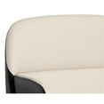 thumbnail image 5 of Sunpan Hagan 18.75" Contemporary Faux Leather Dining Arm Chair in Cream/Black, 5 of 7